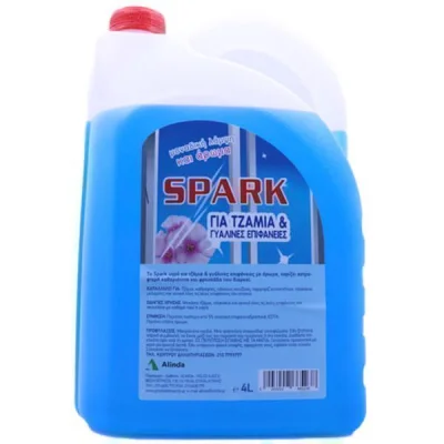 SPARK GLASS CLEANER 4 lit BLUE