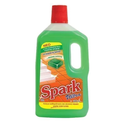 SPARK FLOOR CLEANER 1 lit GREEN SOAP