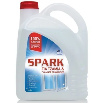 SPARK GLASS CLEANER 4 lit WHITE