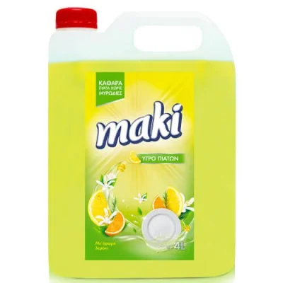 MAKI LIQUID DISH CLEANER 4lit LEMON