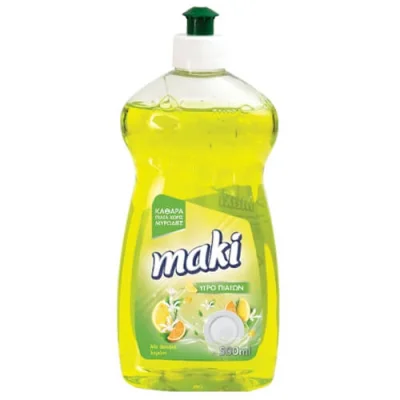 MAKI LIQUID DISH CLEANER 500ml LEMON