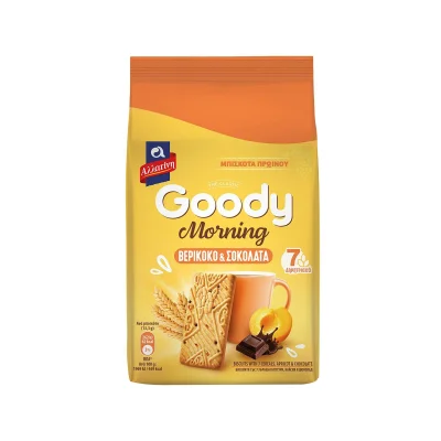 Allatini Apricot and Chocolate Biscuits 160g Αλλατίνη Goody Morning μπισκότα Βερίκοκο Σοκολάτα 160g