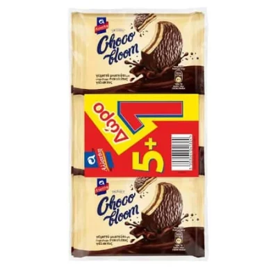 Allatini Choco Bloom Biscuits 6x35g Αλλατίνη Μπισκότα Γεμιστά Σοκολάτα
