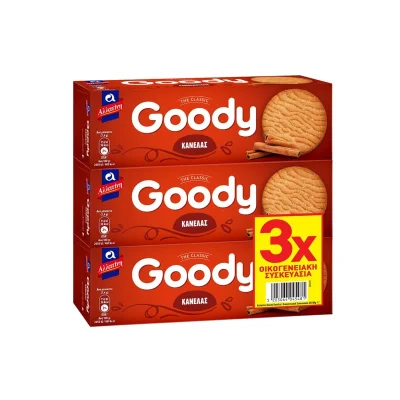 Allatini Goody cinnamon biscuits 3x185g Μπισκότα Κανέλας 3x185g