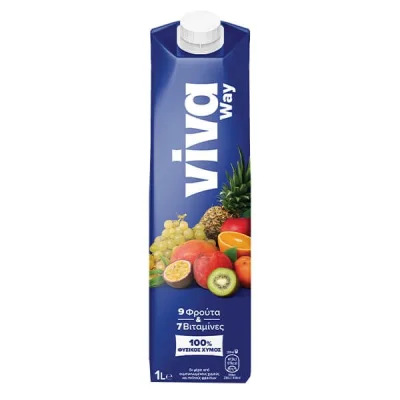 VIVA 1 lit WAY 9 FRUITS 100% NATURAL JUICE