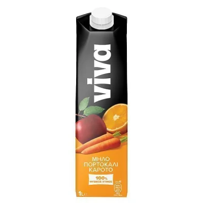 VIVA 1 lit APPLEORANGECARROT 100% NATURAL JUICE