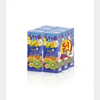 VIVA FRESH EXOTIC ΦΥΣΙΚΟΣ ΧΥΜΟΣ 250ml (5+1 )