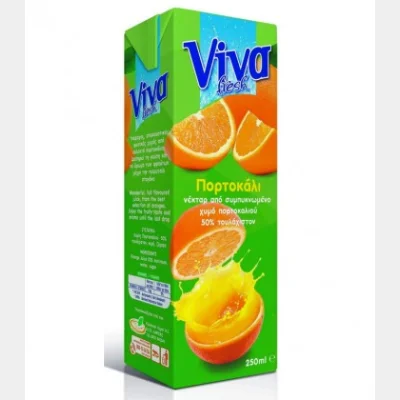 VIVA FRESH ORANGE NECTAR 27X250ml