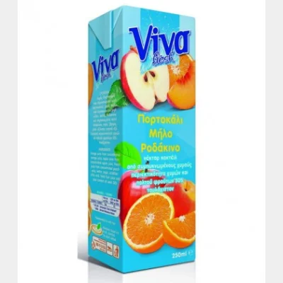 VIVA FRESH ΚΟΚΤΕΪΛ ΝΕΚΤΑΡ 3 ΦΡΟΥΤΩΝ 27X250ml