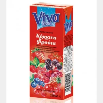 VIVA FRESH ΚΟΚΚΙΝΑ ΦΡΟΥΤΑ 27X250ml