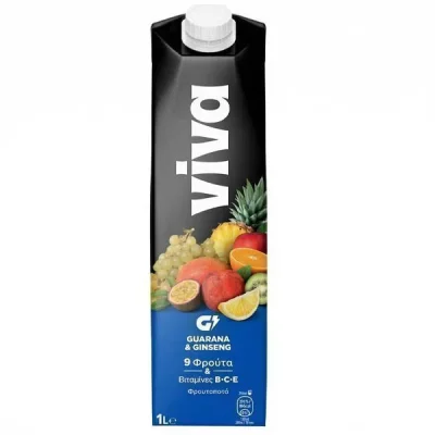 VIVA 1 lit 9 FRUITS GUARANA & GINSENG DRINK