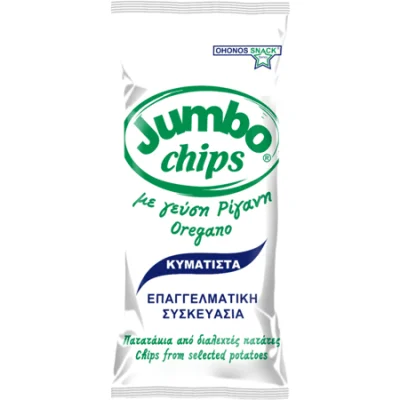 Jumbo Wavy Potato Chips with Oregano 280g Πατατάκια με ρίγανη Κυματιστά