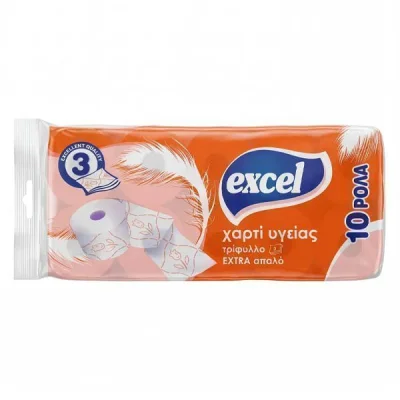 MAXI TOILET PAPER 3sheets 73gr. 8 ROLLS DECO ORANGE