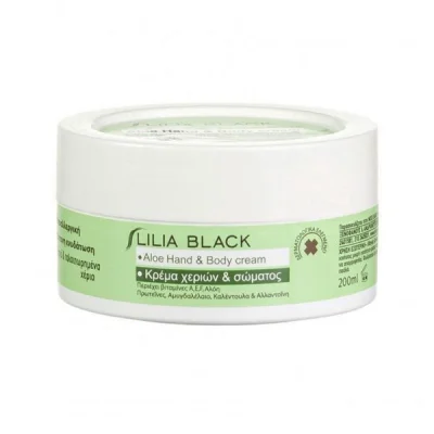 LILIA BLACK HAND CREAM 200ml ALOE VERA
