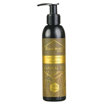 LILIA BLACK ORGANIC NATURAL ALMOND OIL 200ml  FACE BODY HAIR