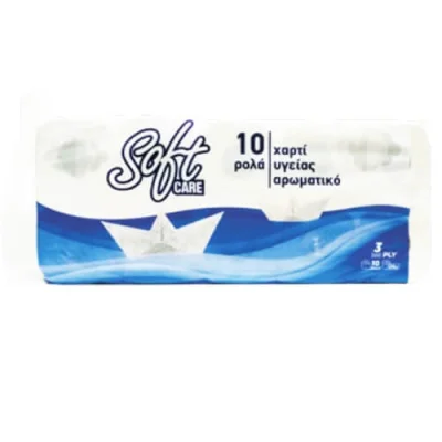 SOFTCARE TOILET PAPER 10 ROLLS 3S 120gr. SOFT AROMATIC