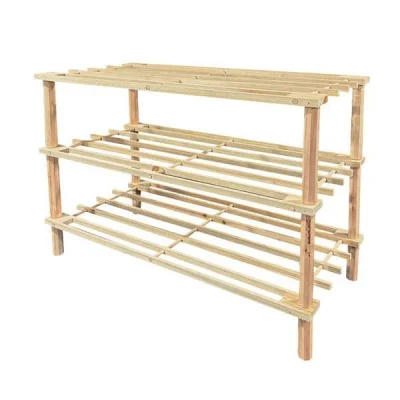 PN180403 3LAYER WOODEN SHOE RACK 63X26X48,5CM