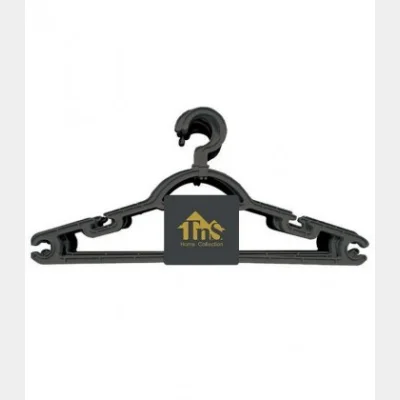 TNS HANGERS BLACK SET OF 3PCS WITH SWIVEL HEAD