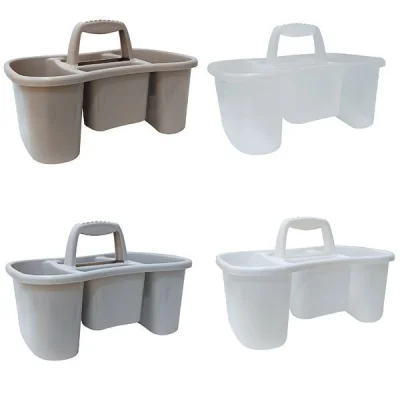 3800 COMPARTMENT PLASTIC CADDY WITH HANDLE 4 COLOURS 38,3X24,5X24,5CM 12