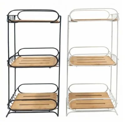 TNS 3 LAYER BATHROOM ORGANIZER 22,5X14X62 BLACK/WHITE