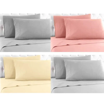 TNS FITTED BED SHEETS HYPER DOUBLE 220x250cm MULTIPLE COLORS TNS220