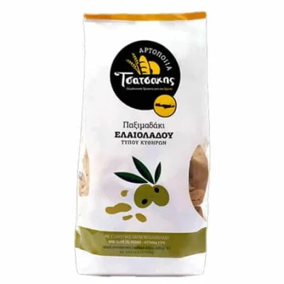 Tsatsakis Olive Oil Rusks 400g Παξιμαδάκια Λαδιού Κυθήρων 400g