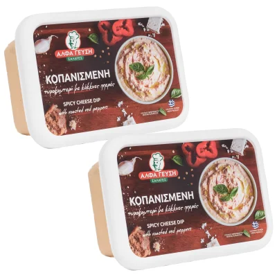 Alfa Gefsi Spicy Feta Dip 2x350g Άλφα Γεύση Κοπανισμένη 2x350g