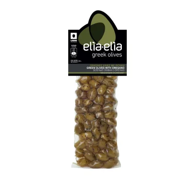 Ladas Green Olives with Oregano 200g Πράσινες Ελιές Μαριναρισμένες με Ρίγανη 200g