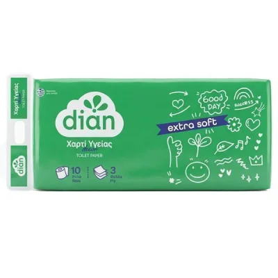 DIAN TOILET PAPER ECONOMY 3ply 85gr. x 10 ROLL