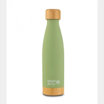 NAVA ΘΕΡΜΟΣ ΜΠΟΥΚΑΛΙ ΑΝΟΞΕΙΔΩΤΟ BAMBOO WE CARE ΠΡΑΣΙΝΟ ΑΝΟΙΧΤΟ 500ml