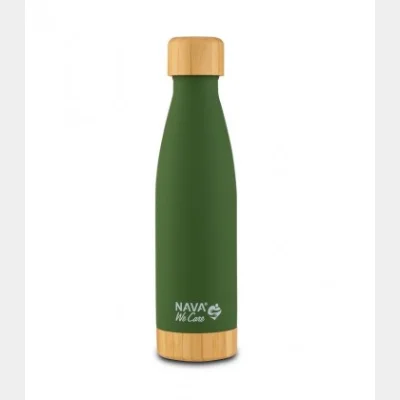 NAVA ΘΕΡΜΟΣ ΜΠΟΥΚΑΛΙ ΑΝΟΞΕΙΔΩΤΟ BAMBOO WE CARE ΠΡΑΣΙΝΟ ΣΚΟΥΡΟ 500ml