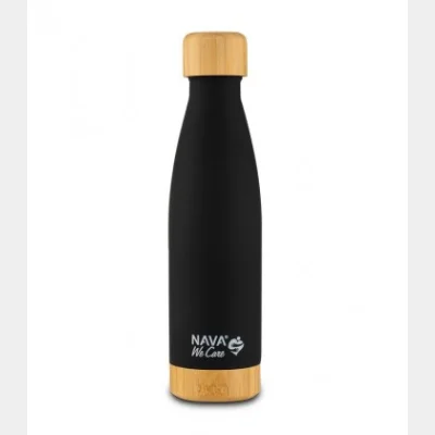 NAVA ΘΕΡΜΟΣ ΜΠΟΥΚΑΛΙ ΑΝΟΞΕΙΔΩΤΟ BAMBOO WE CARE ΜΑΥΡΟ 500ml
