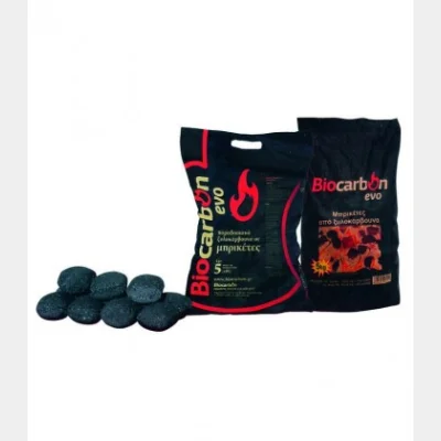 ΞΥΛΟΚΑΡΒΟΥΝΑ BIOCARBON EVO ΜΠΡΙΚΕΤΑ 5kg ΑΥΓΟΕΙΔΗΣ