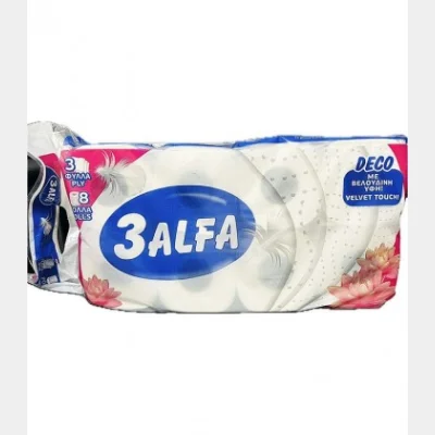 3ALFA ΧΑΡΤΙ ΥΓΕΙΑΣ 8ΑΡΙ 3Φ 90gr
