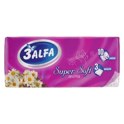 3ALFA AROMATIC TOILET PAPPER 3P 108gr. 10 ROLLS