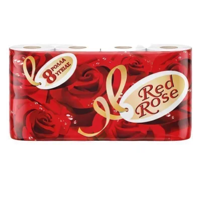 RED ROSE TOILET PAPPER 145gr. 8 ROLLS
