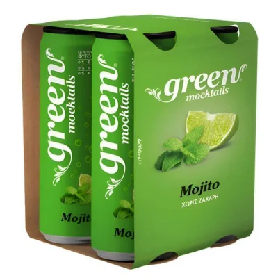 GREEN MOCTAILS SLK CAN 4x330ml MOJITO
