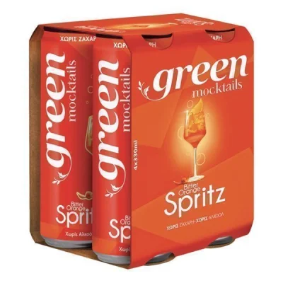 GREEN MOCTAILS 4x330ml BITTER ORANGE SPRITZ