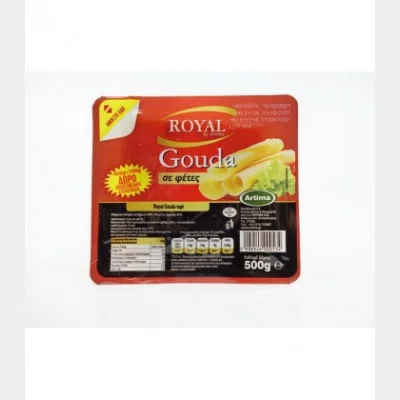ROYAL GOUDA ΦΕΤΕΣ 48% ΛΙΠ. 500gr (400gr+100gr )