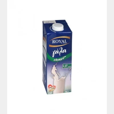 ROYAL ΓΑΛΑ ΜΑΚΡΑΣ ΔΙΑΡΚΕΙΑΣ UHT 1,5% ΛΙΠ. 1L ΜΕ ΚΑΠΑΚΙ