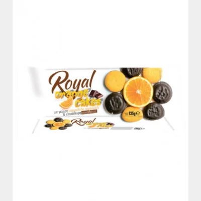 ROYAL CHOCOLATE COOKIES WITH ORANGE 135gr