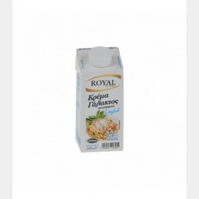 ROYAL HEAVY CREAM 23% FAT. LIGHT WITH LID 200ml