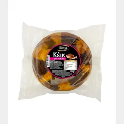 ROYAL ROUND CAKE WITH STRIPES COCOA 400gr