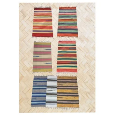 DOORMAT COLOR MIX ASSORTED 80% COT 20%POL