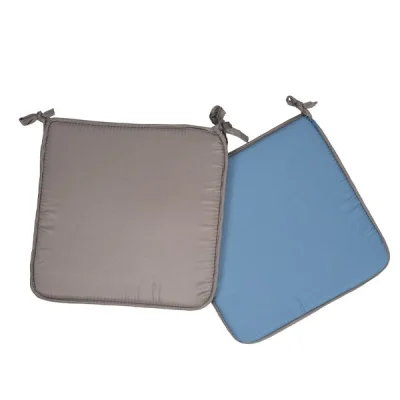 CHAIR CUSHION MICROFIBER 38x38cm BLUE GREY