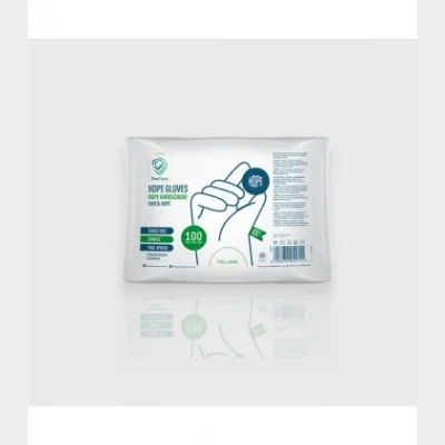 ΓΑΝΤΙΑ ΔΙΑΦΑΝΑ HDPE ΜΙΑΣ ΧΡΗΣΗΣ ONE SIZE 100Τ 0