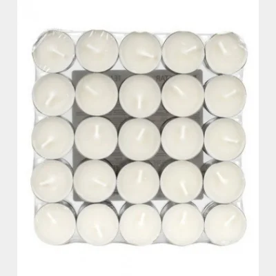 WHITE TEALIGHT CANDLES 50T