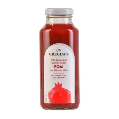 GRECIALS POMEGRANATE JUICE 250ml 100% POMEGRANATE JUICE