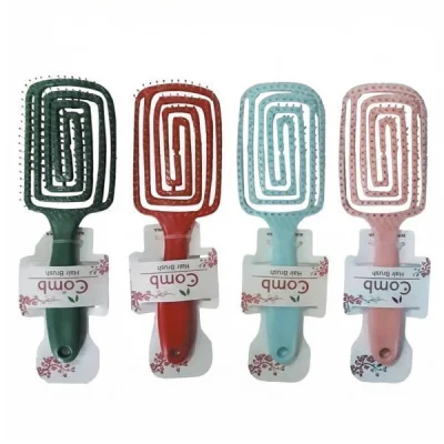 YH336 HAIR BRUSH 4 COLORS 24