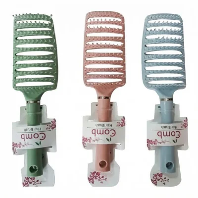 YH442 HAIR BRUSH 4 COLORS 24